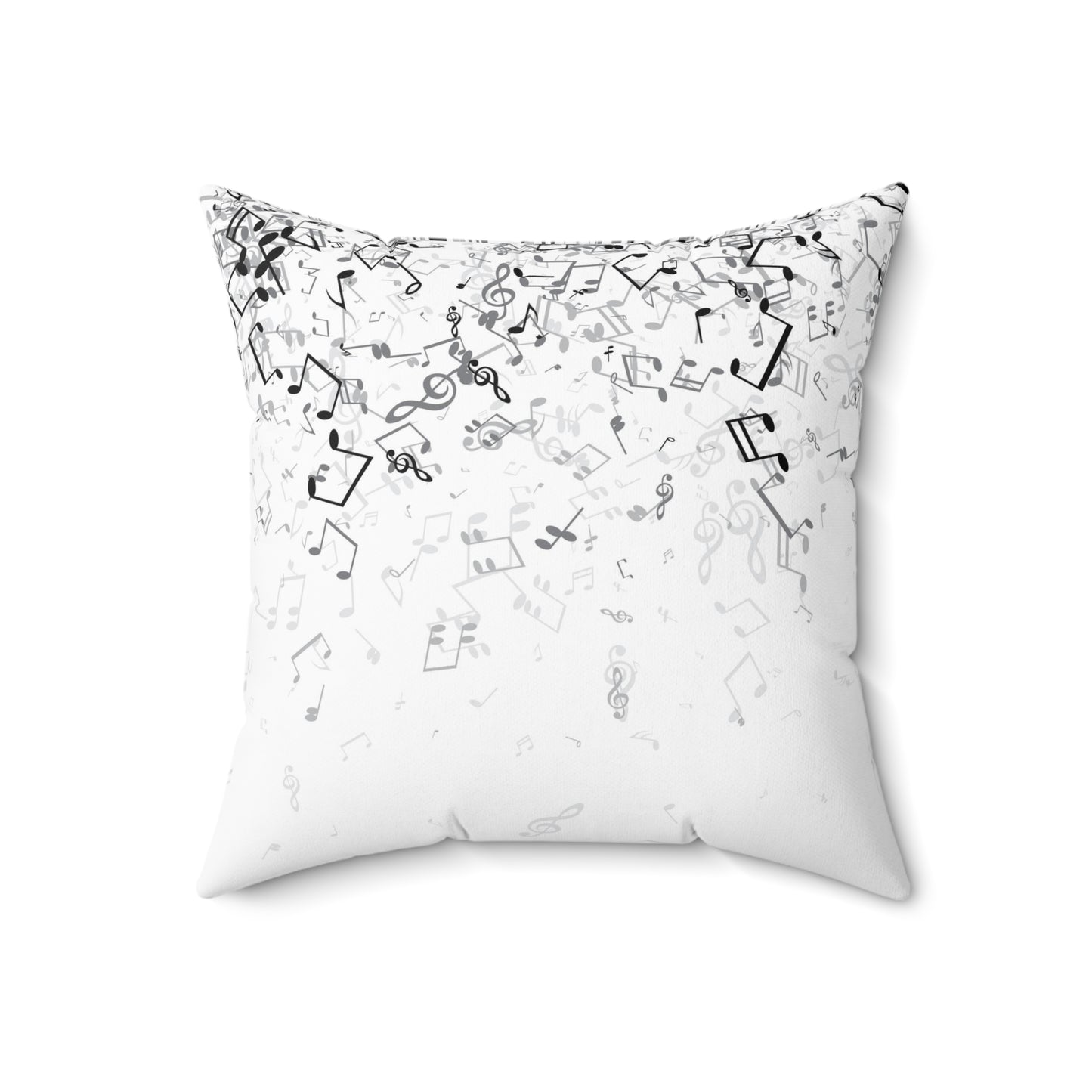 I L O V E Music Spun Polyester Square Pillow