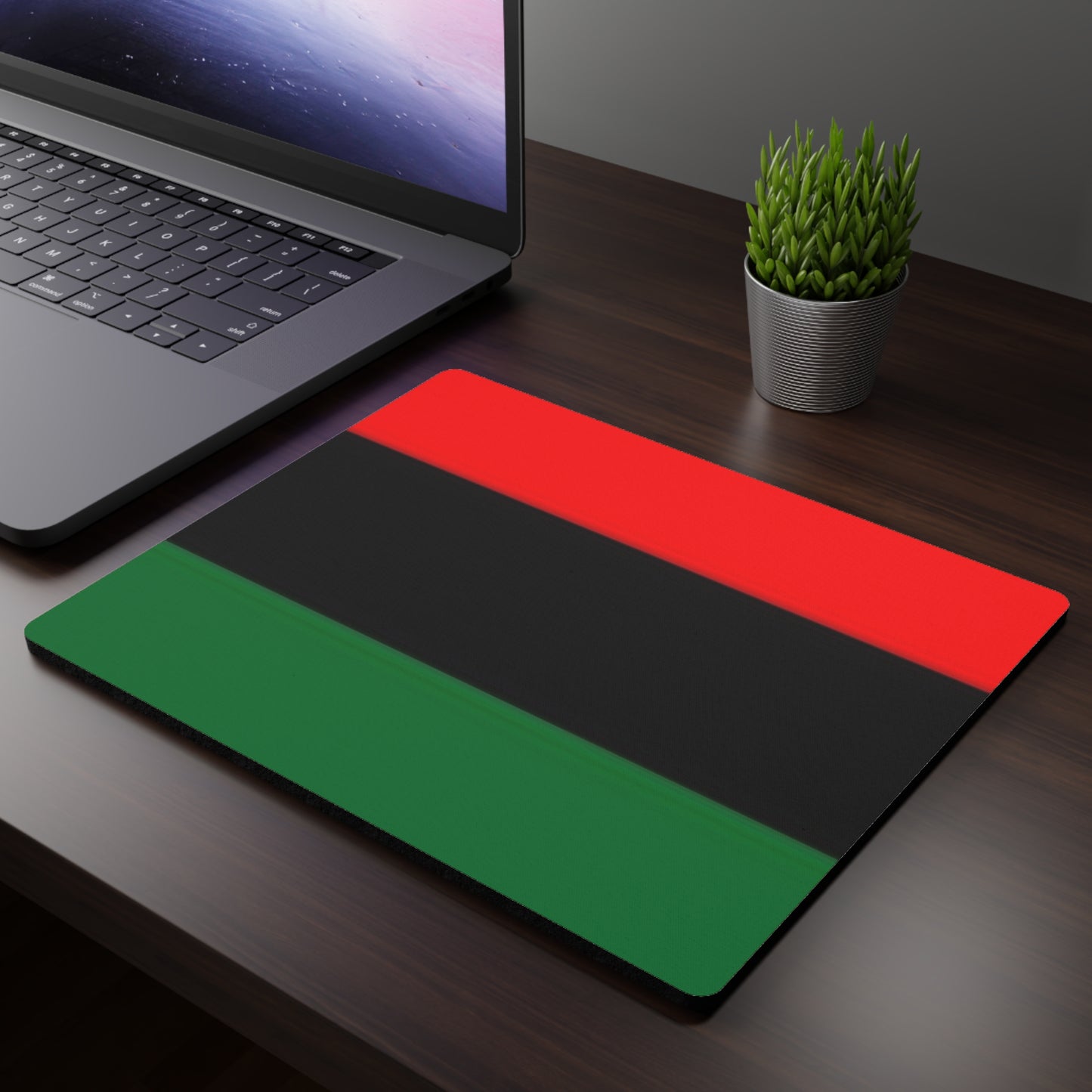 Red Black Green Rectangular Mouse Pad