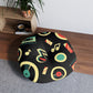 Put Your Records On Tufted Floor Pillow, Round