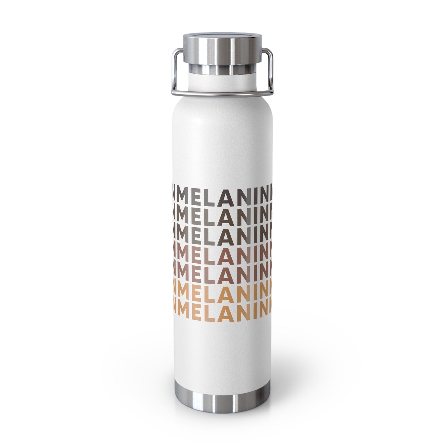 Melanin Vacuum Insulated Bottle, 22oz - Black