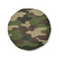 Camo Lovers Tufted Floor Pillow, Round