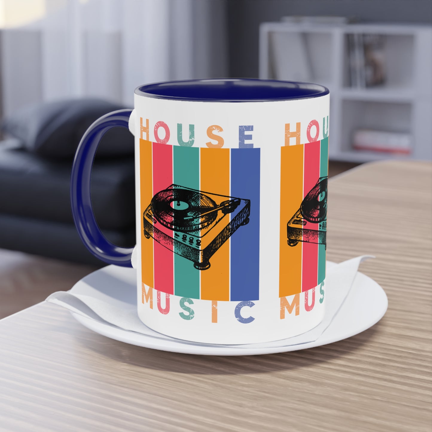 Two-Tone For The Love of House Music Coffee Mug, 11oz