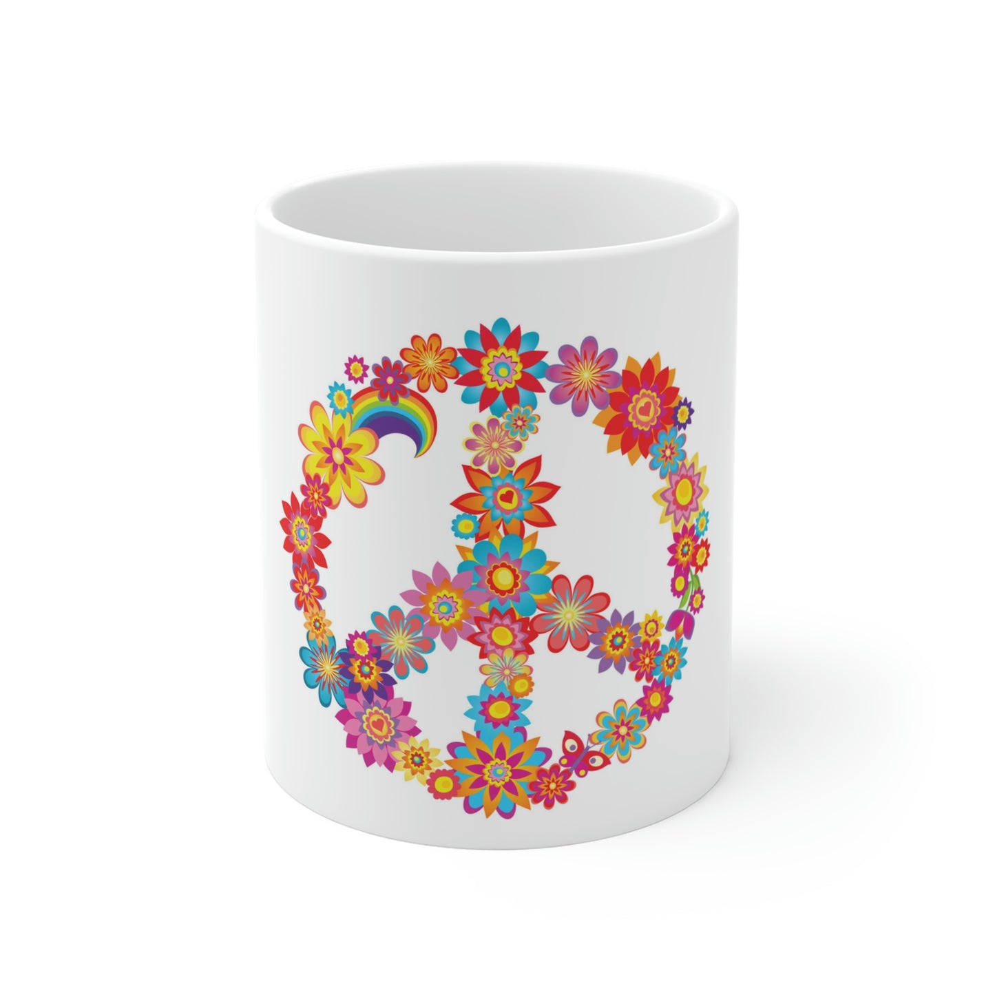 Peace and Flowers Mug 11oz