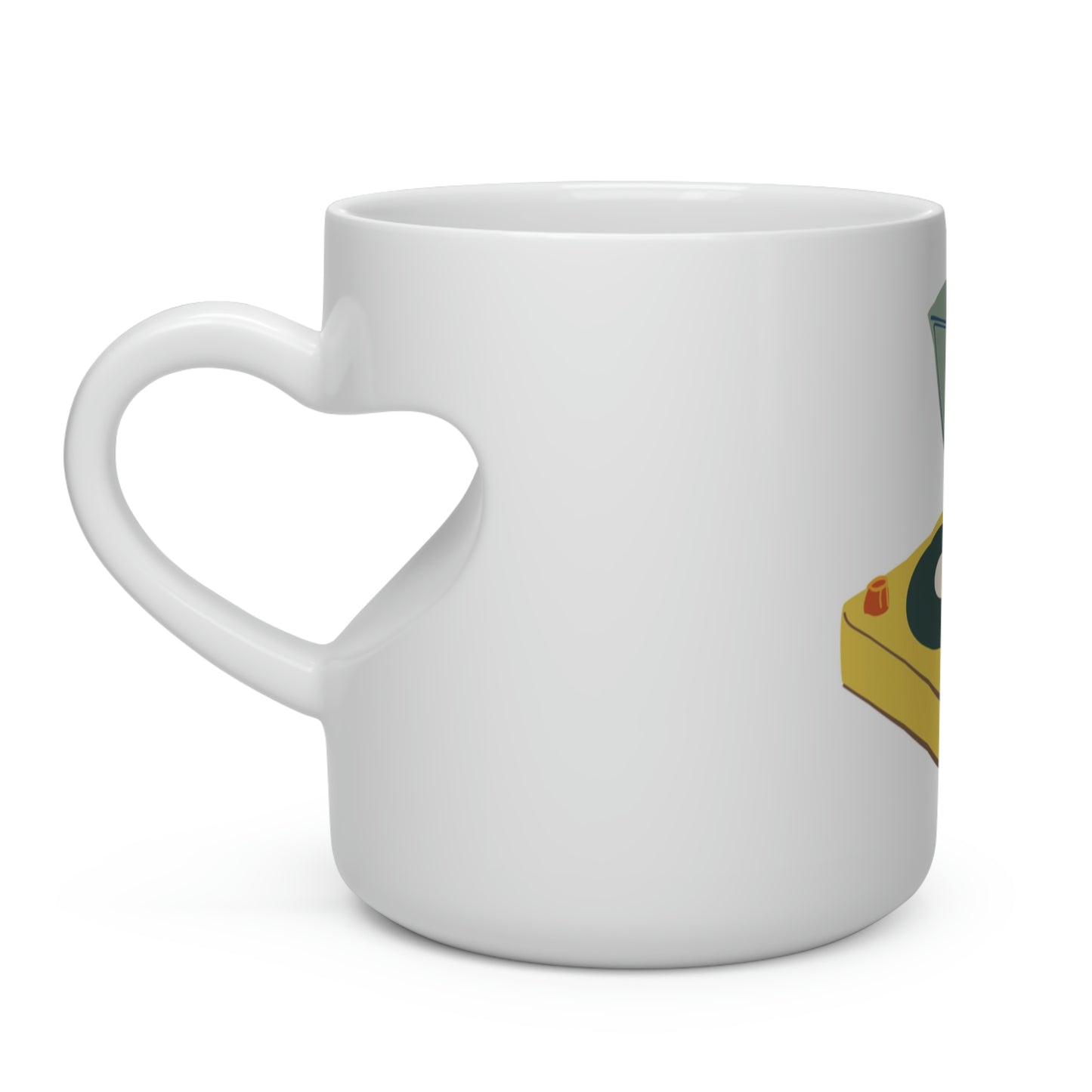 Music Lovers Heart Shaped Mug