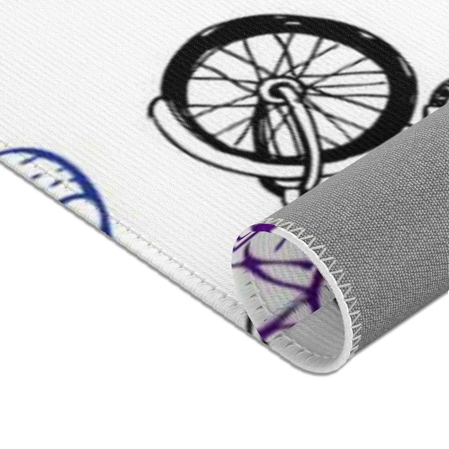 Bike Life Square Area Rugs