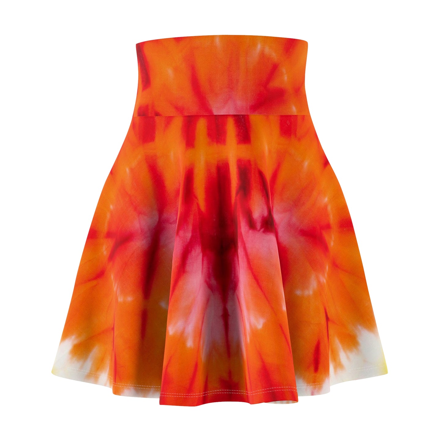 Tie Dye Heart Women's Skater Skirt (AOP)