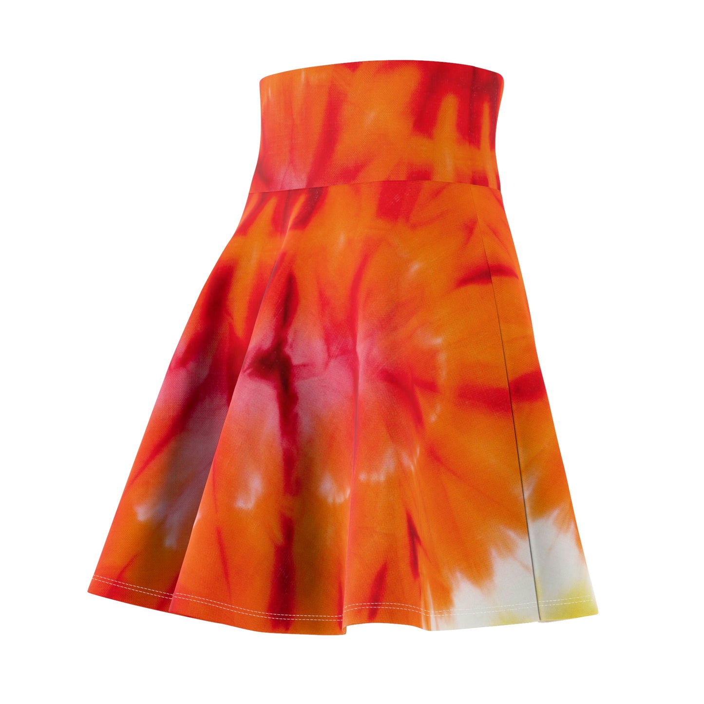 Tie Dye Heart Women's Skater Skirt (AOP)