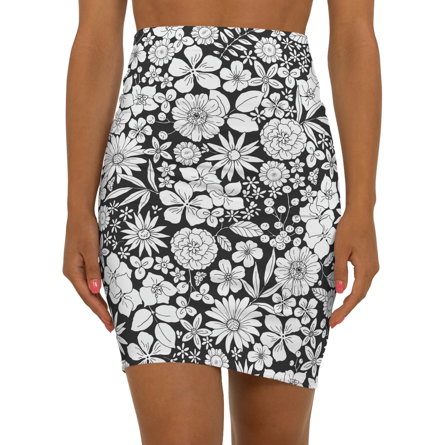 Flower Power Women's Mini Skirt (AOP)