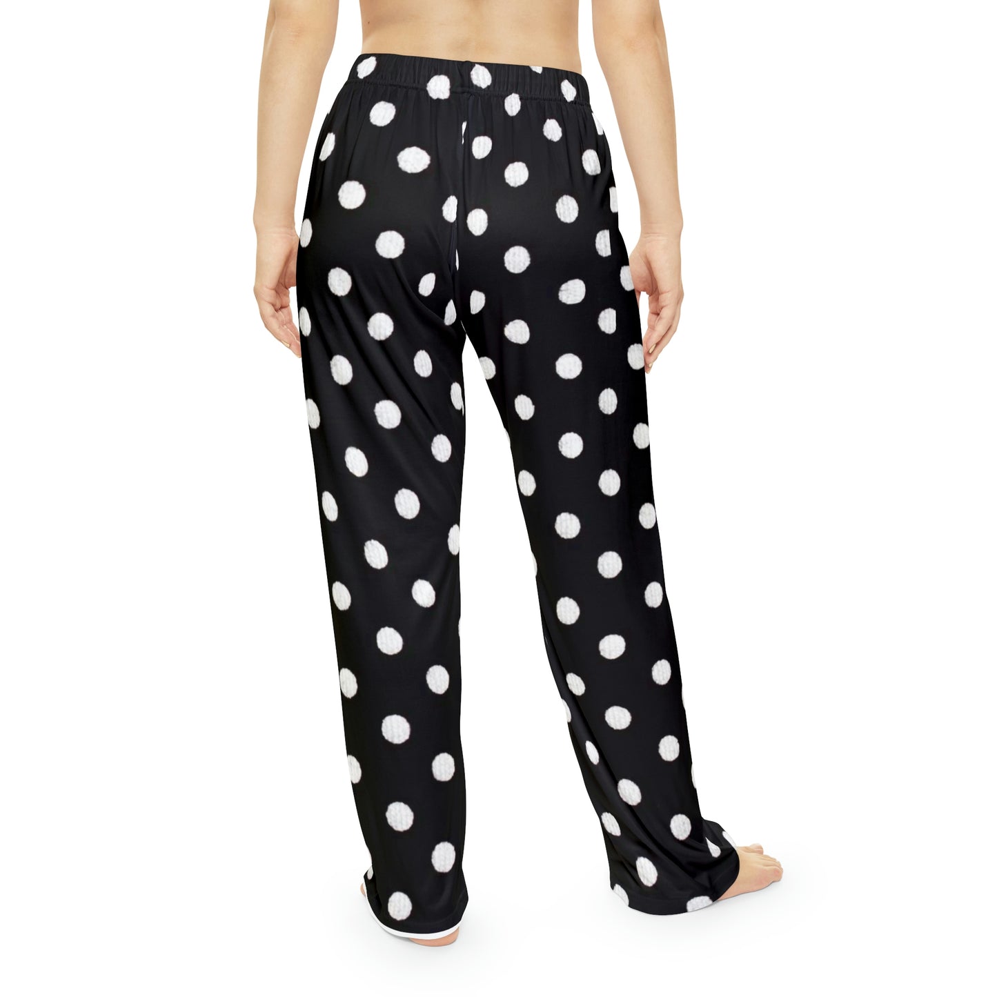 Polka Dot Jammie Pants Women's Pajama Pants (AOP)