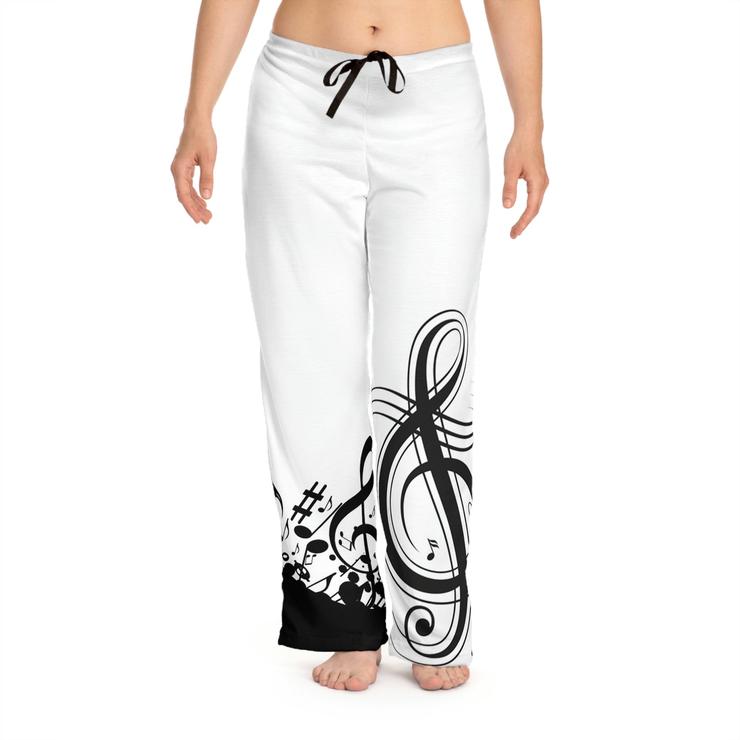 I Love Music Women's Pajama Pants (AOP)