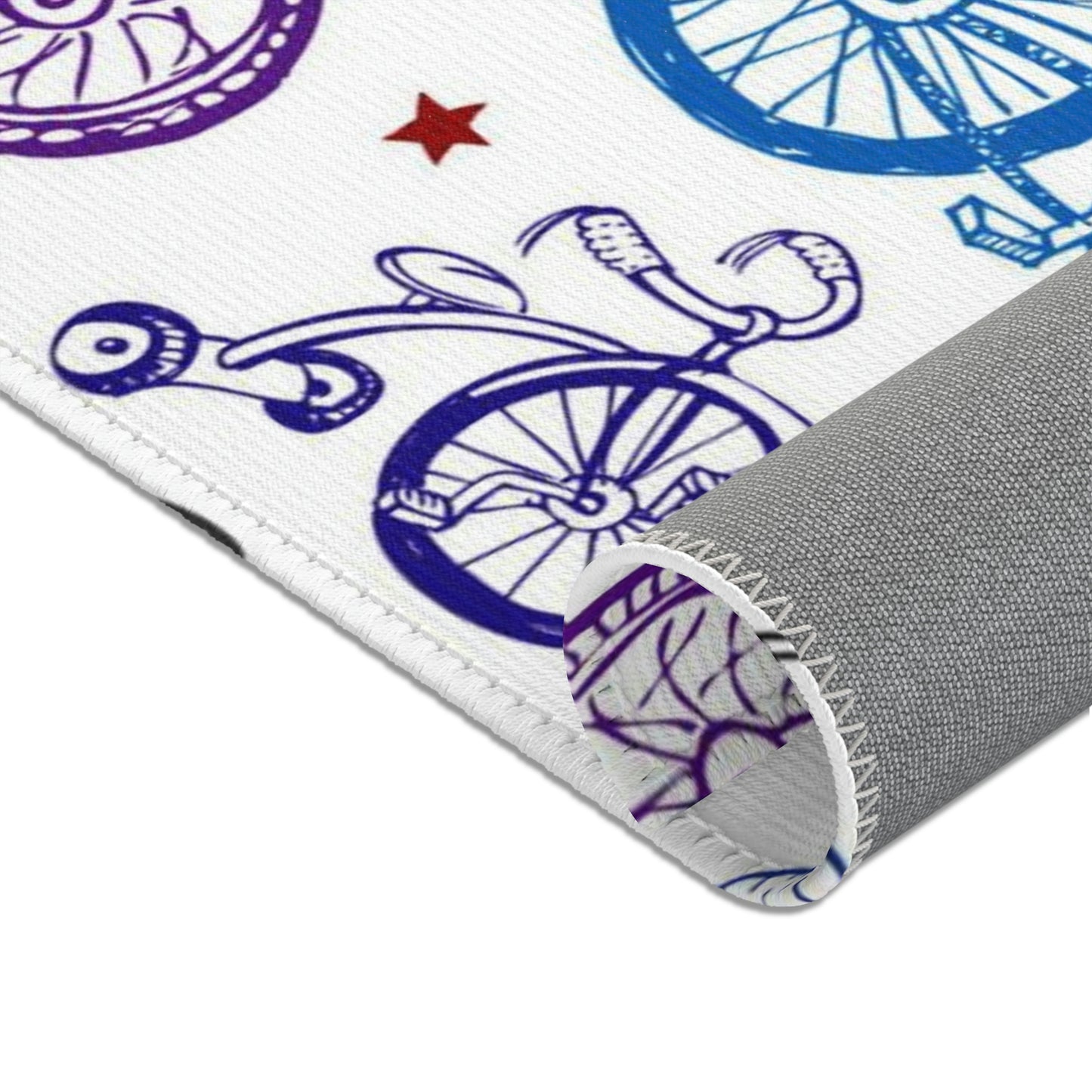 Bike Life Square Area Rugs