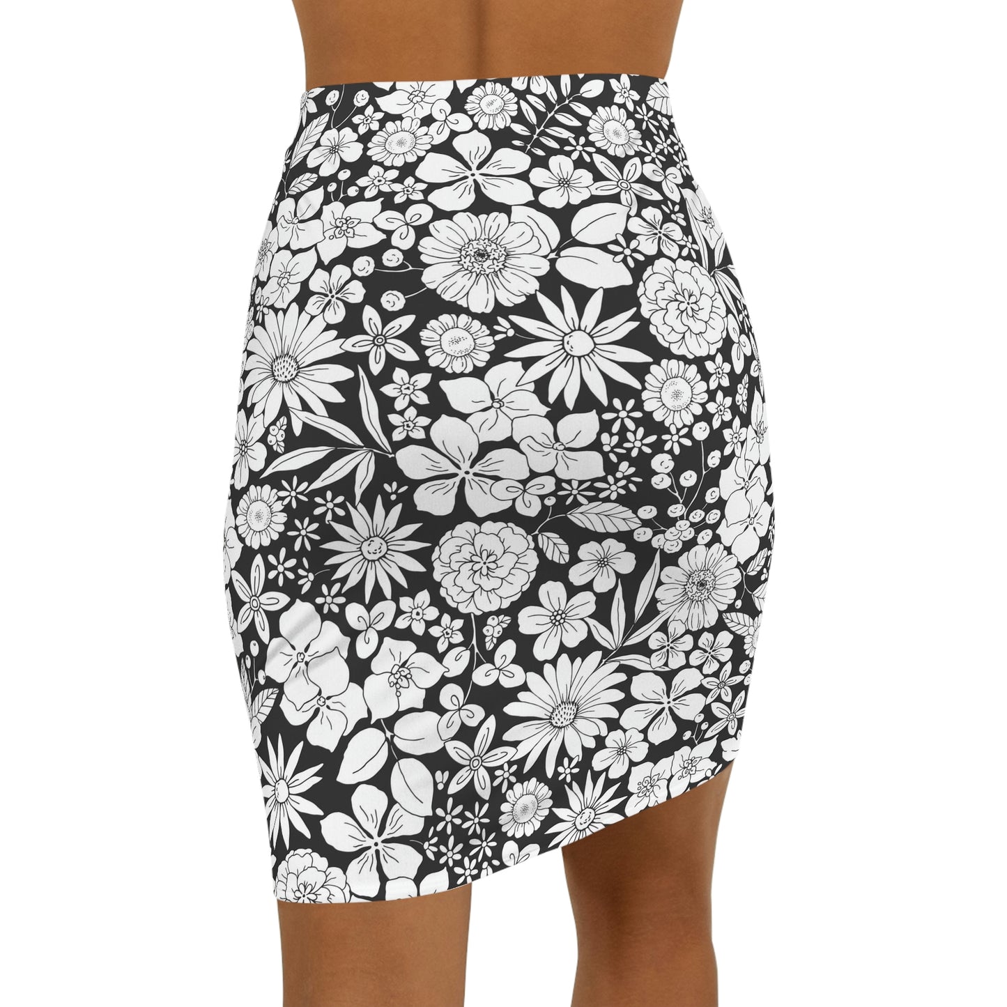 Flower Power Women's Mini Skirt (AOP)