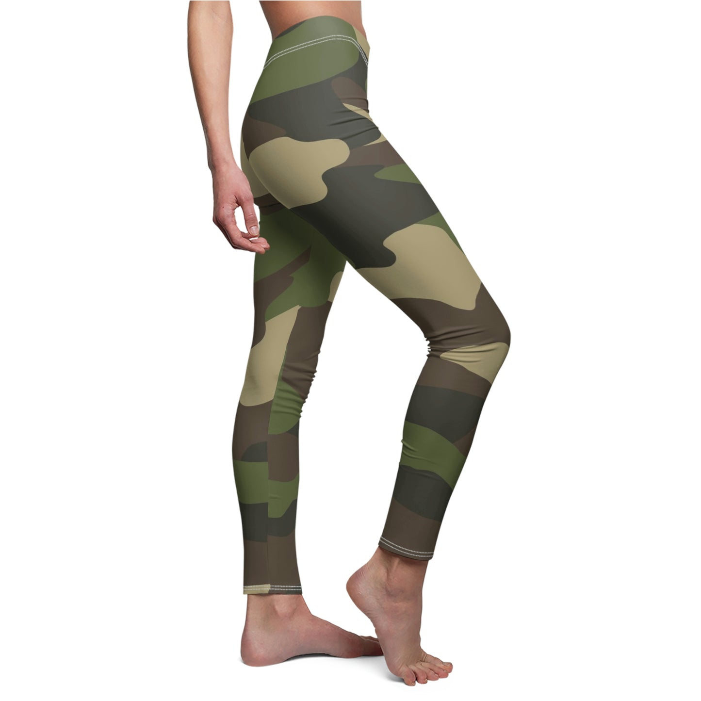 Camo Lovers Women's Cut & Sew Casual Leggings (AOP)