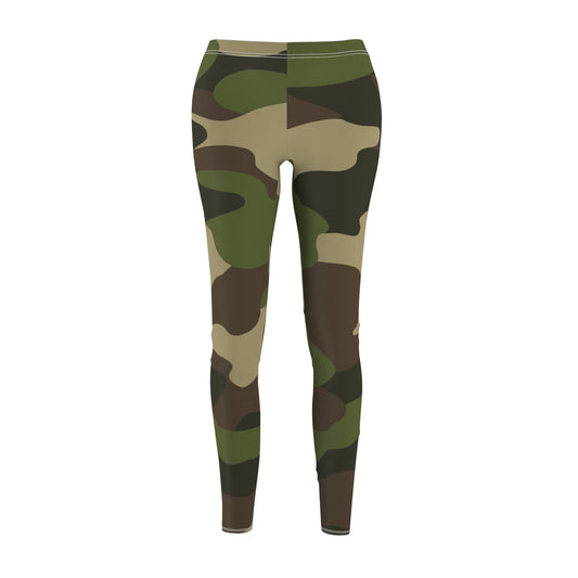 Camo Lovers Women's Cut & Sew Casual Leggings (AOP)