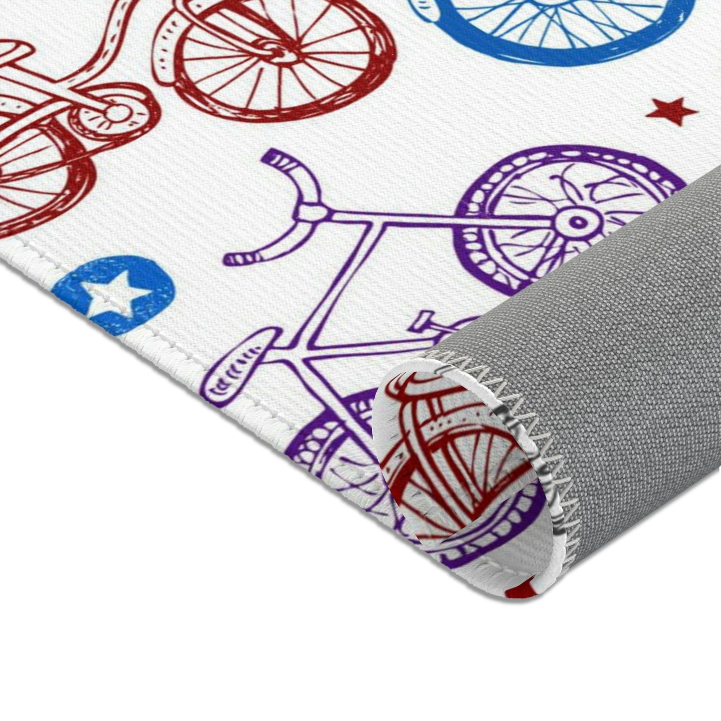 Bike Life Square Area Rugs