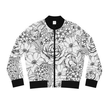 Gimme My Flowers Women's Bomber Jacket (AOP)