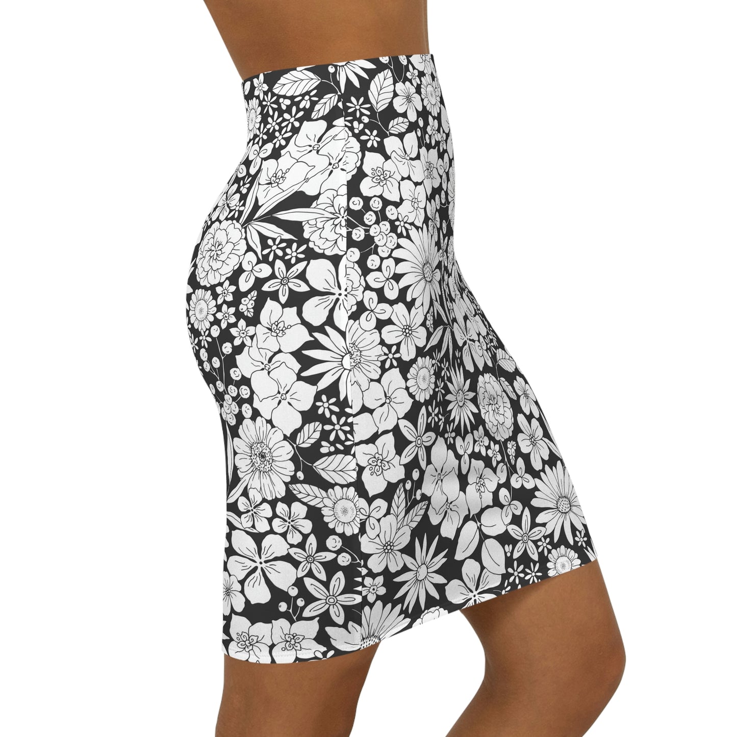 Flower Power Women's Mini Skirt (AOP)