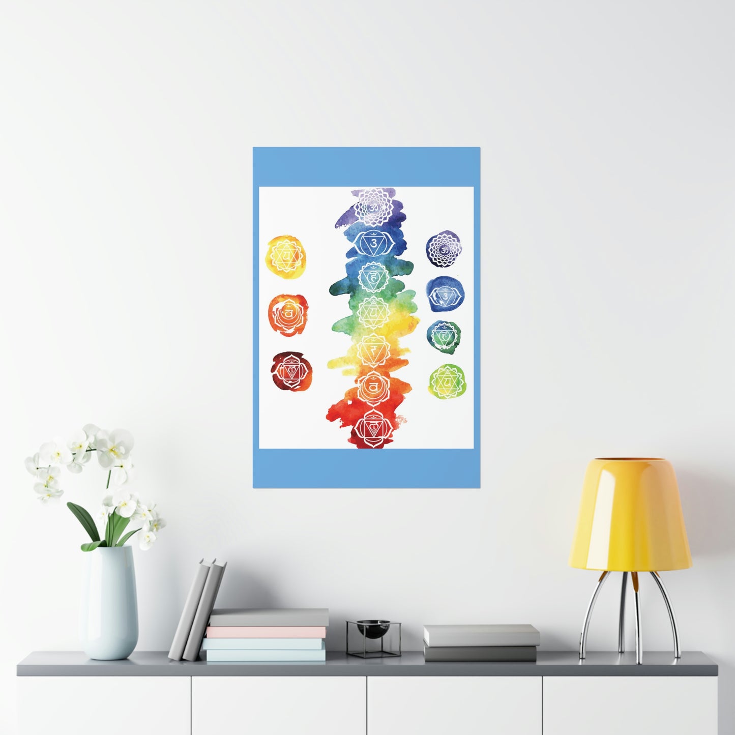 Chakras Hanging Premium Matte Vertical Posters