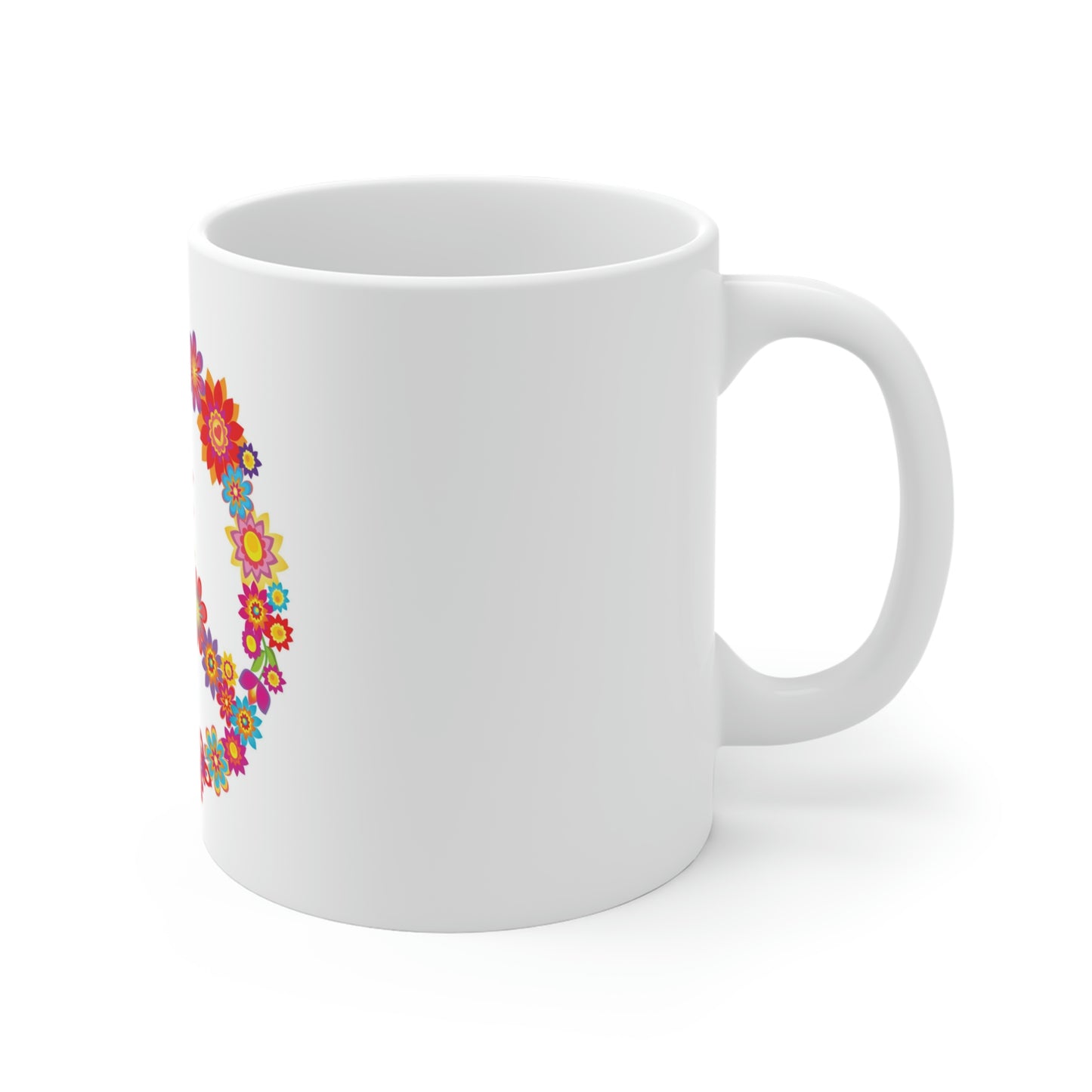 Peace and Flowers Mug 11oz