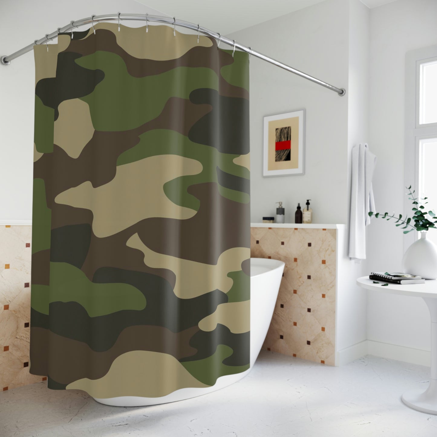 Camo Lovers Polyester Shower Curtain