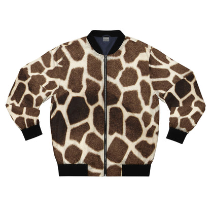 Cheetah Print Men's Bomber Jacket (AOP)