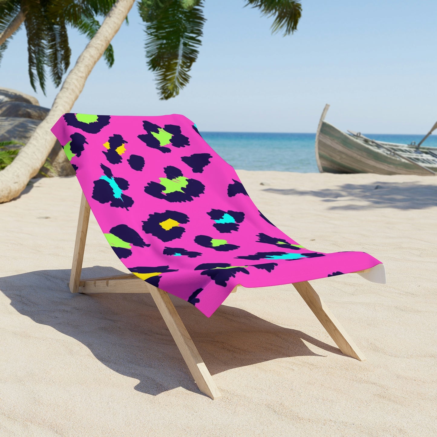 African Print Beach Towel