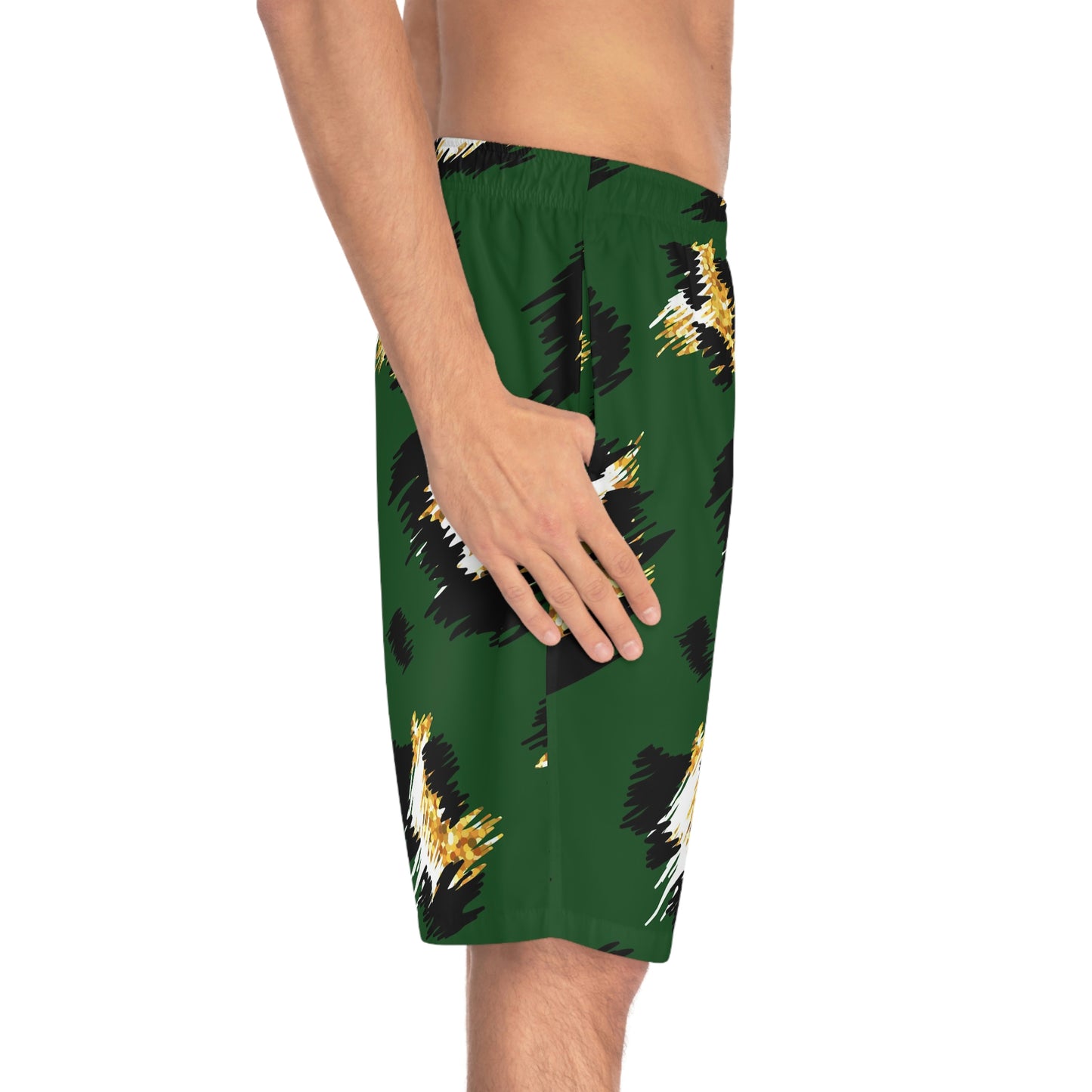 African Print Men's Board Shorts (AOP)