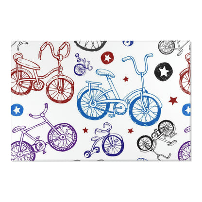 Bike Life Square Area Rugs