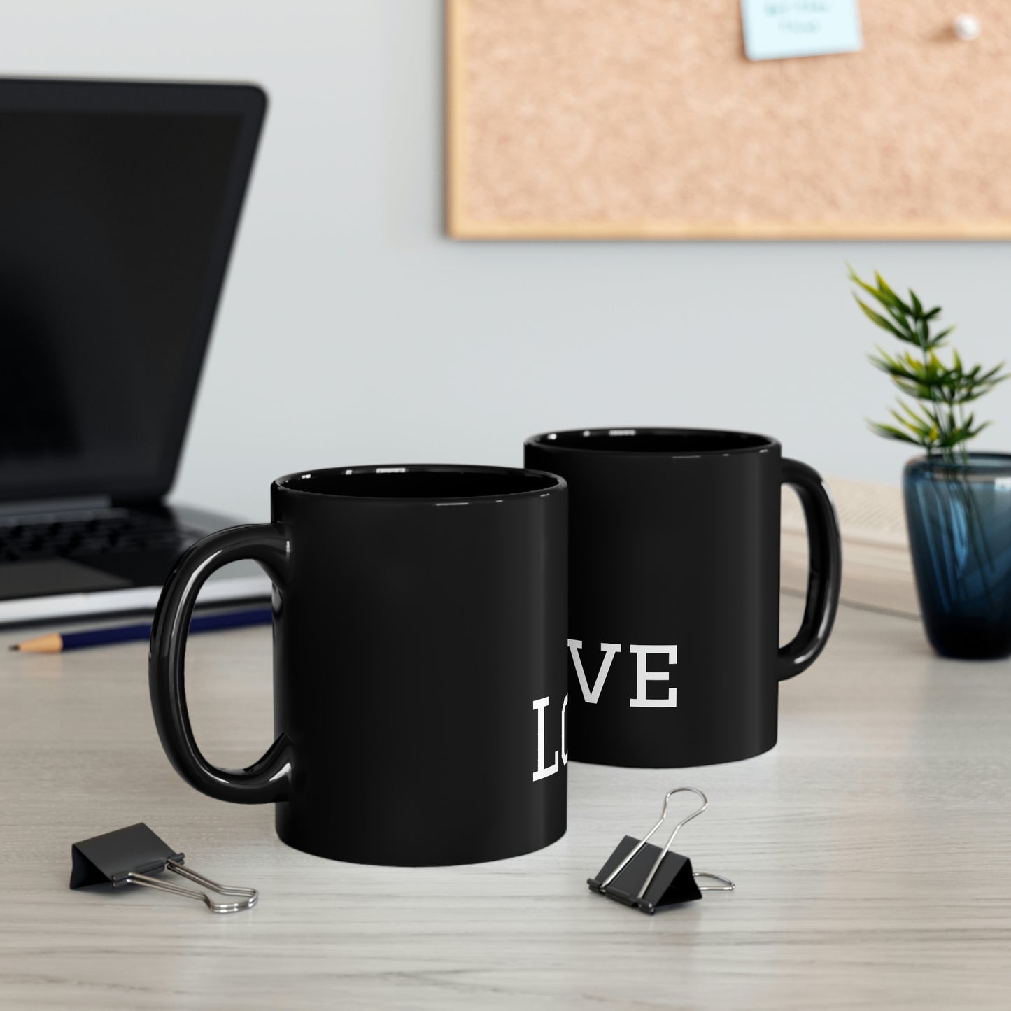 More Love 11oz Black Mug