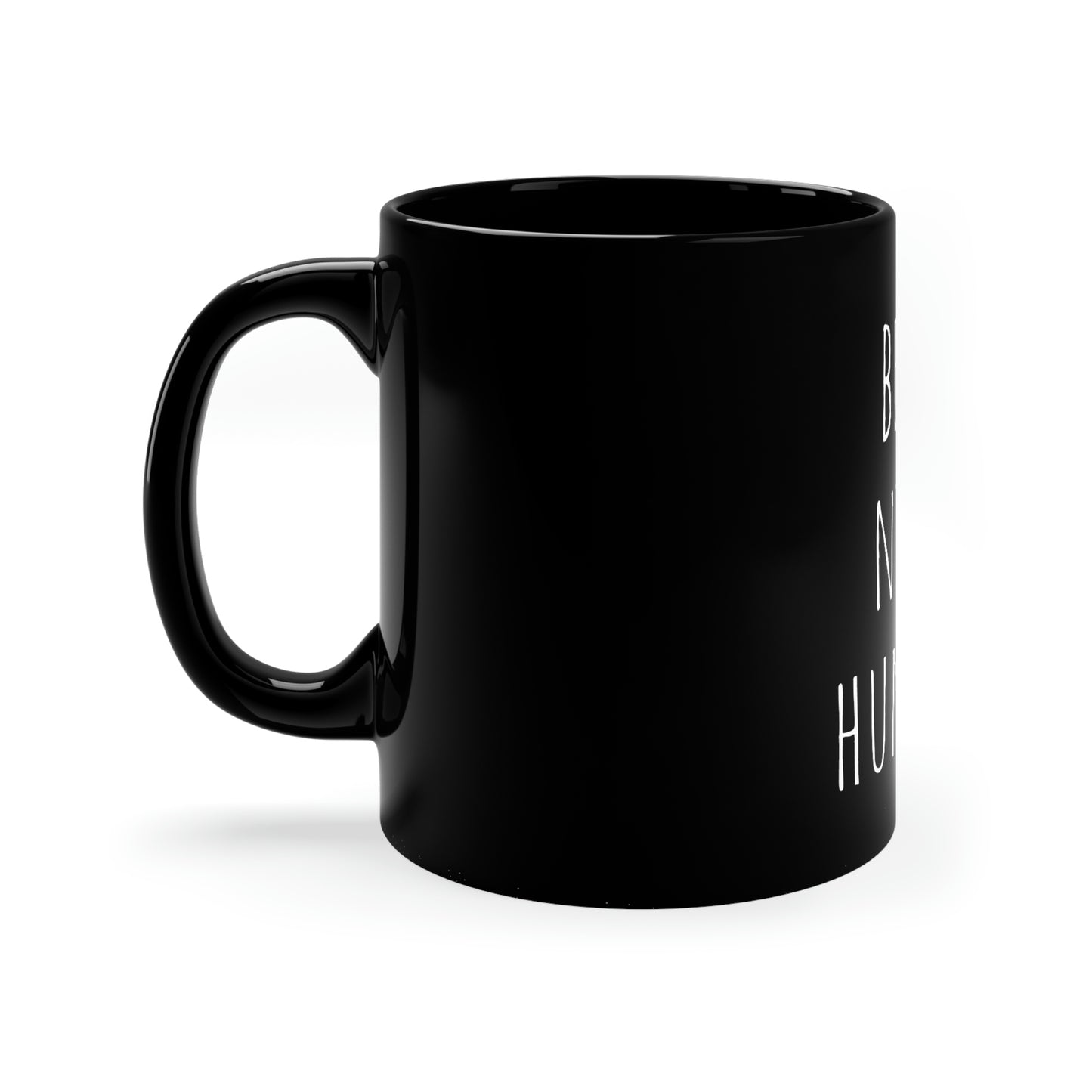 Be N I C E 11oz Black Mug