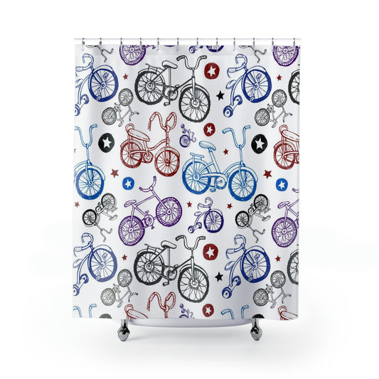 Bike Life Shower Curtains