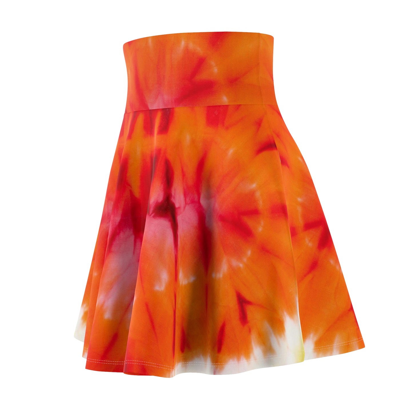 Tie Dye Heart Women's Skater Skirt (AOP)