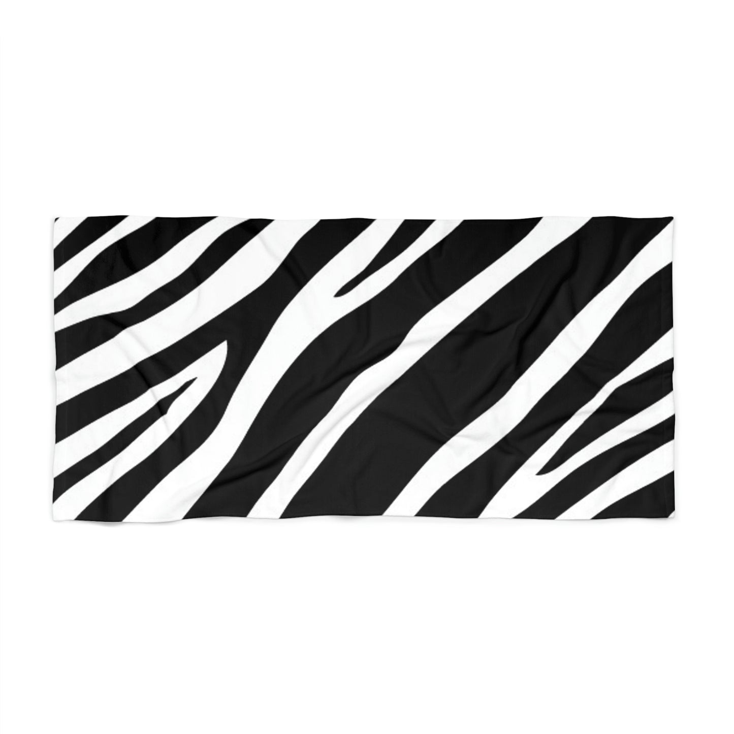 Zebra Print Beach Towel