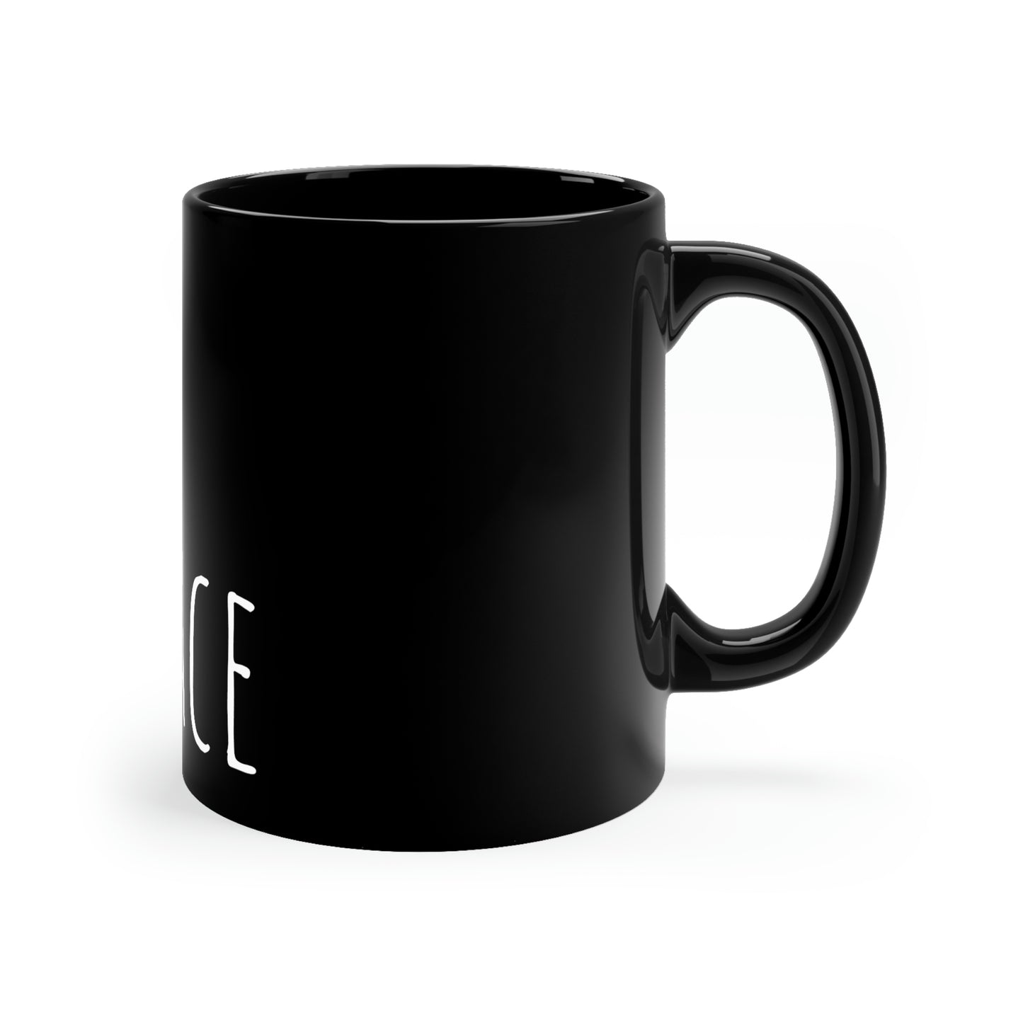 Peace Is The Word To Play 11oz Black Mug