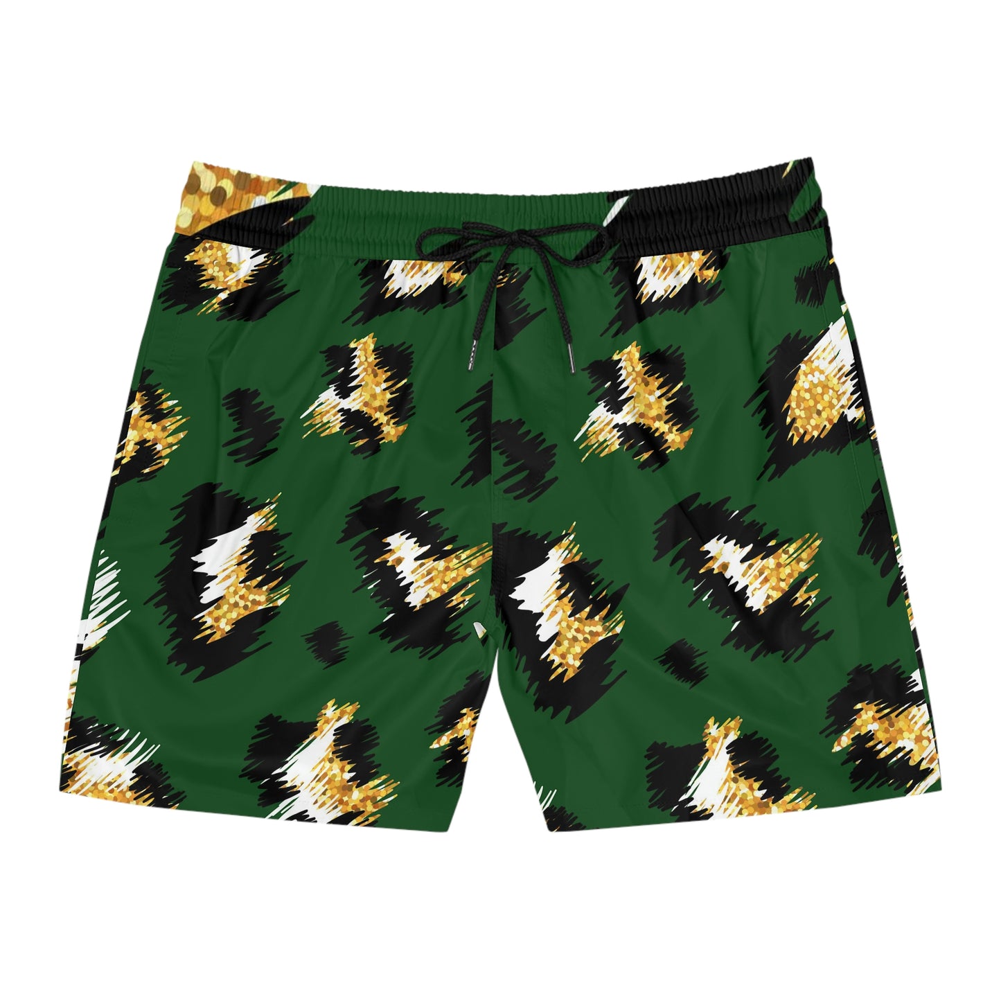 African Print Men's Mid-Length Swim Shorts (AOP)