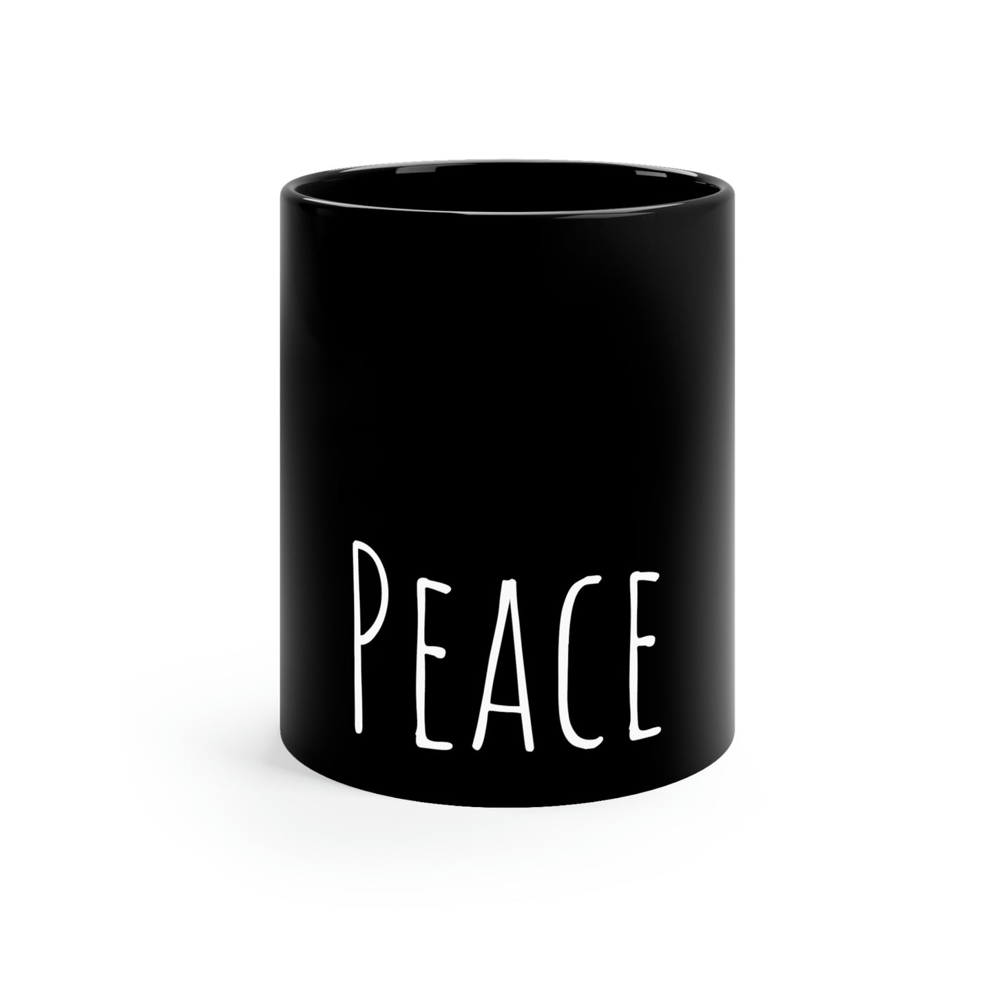 Peace Is The Word To Play 11oz Black Mug