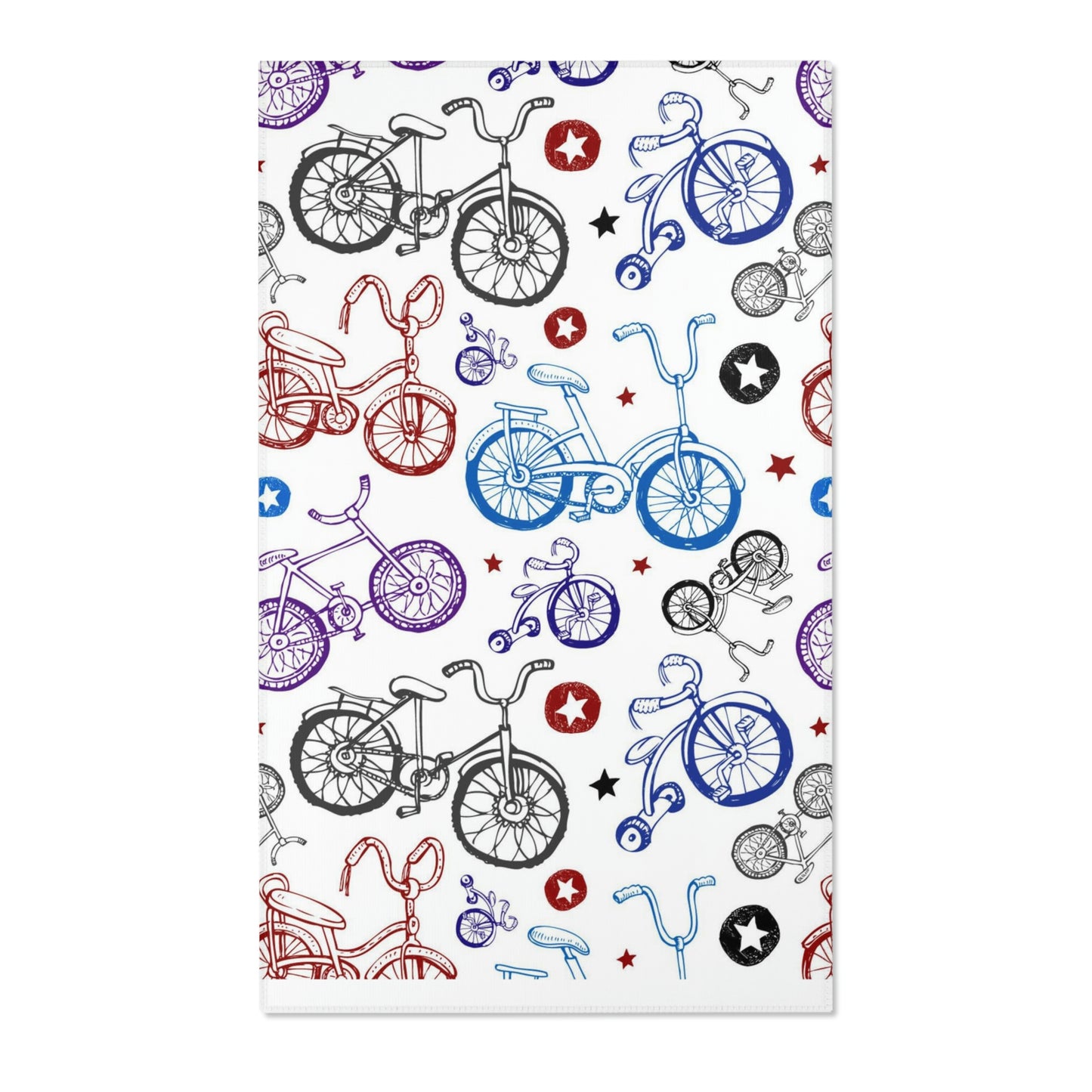 Bike Life Square Area Rugs