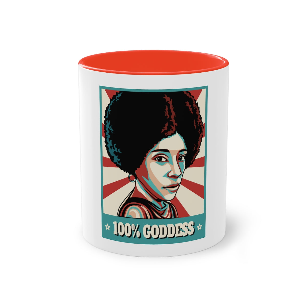 Two-Tone Goddess Coffee Mug, 11oz