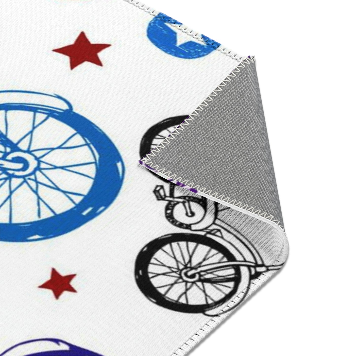 Bike Life Square Area Rugs