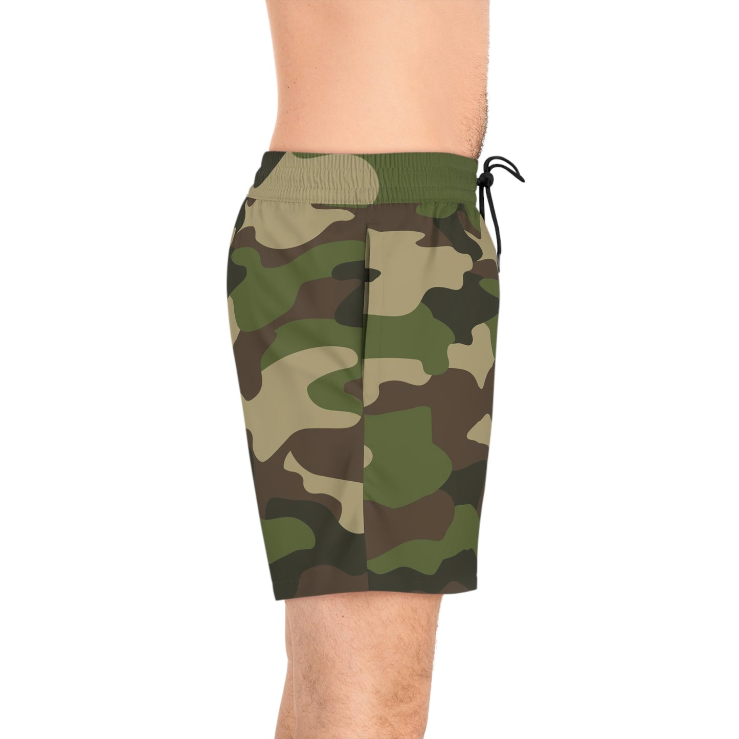 Camo Lovers Men's Mid-Length Swim Shorts (AOP)