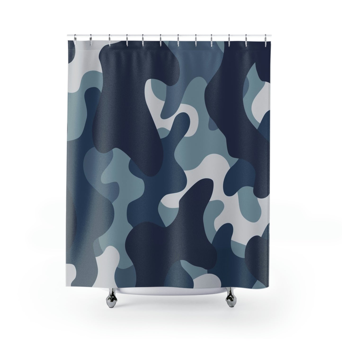 Camo Lovers Blue Shower Curtains