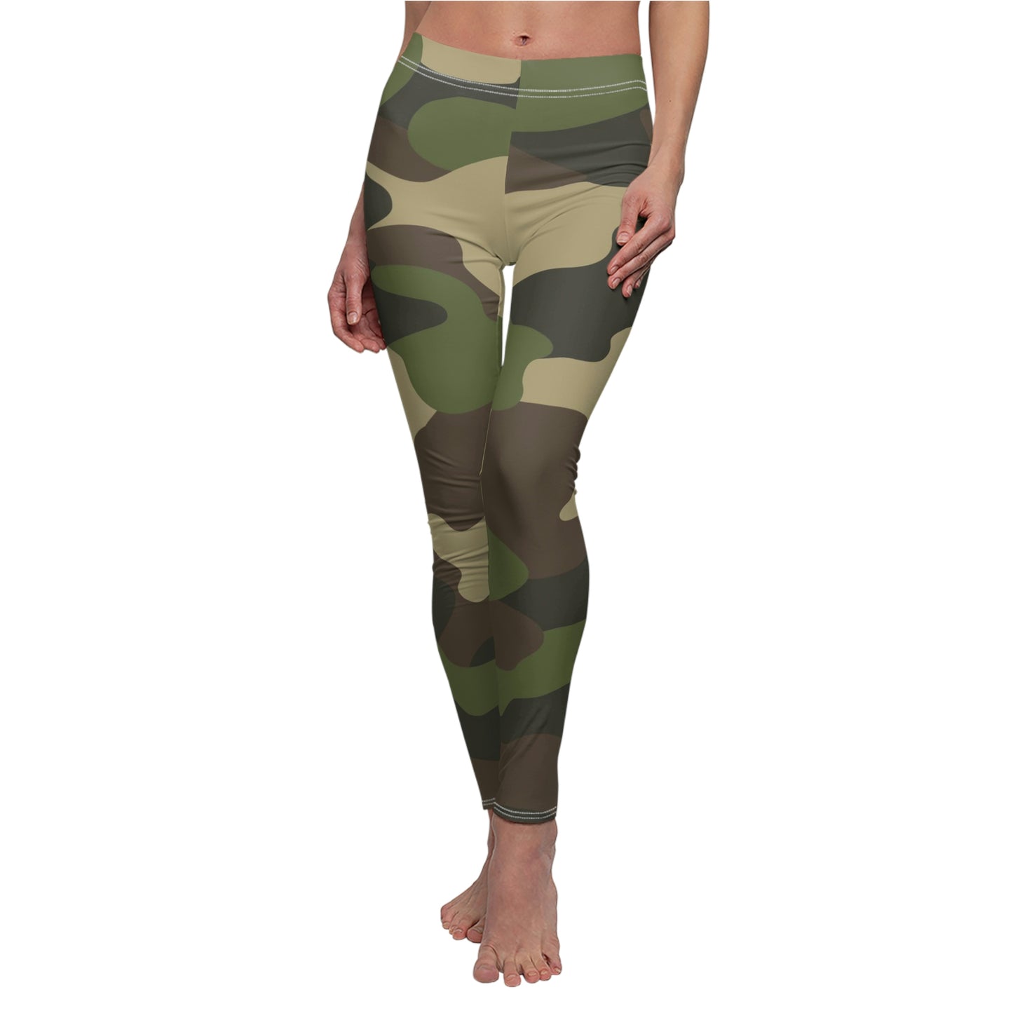 Camo Lovers Women's Cut & Sew Casual Leggings (AOP)