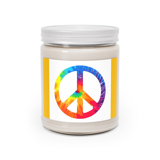 Peace Colorful Swirl Scented Candles, 9oz