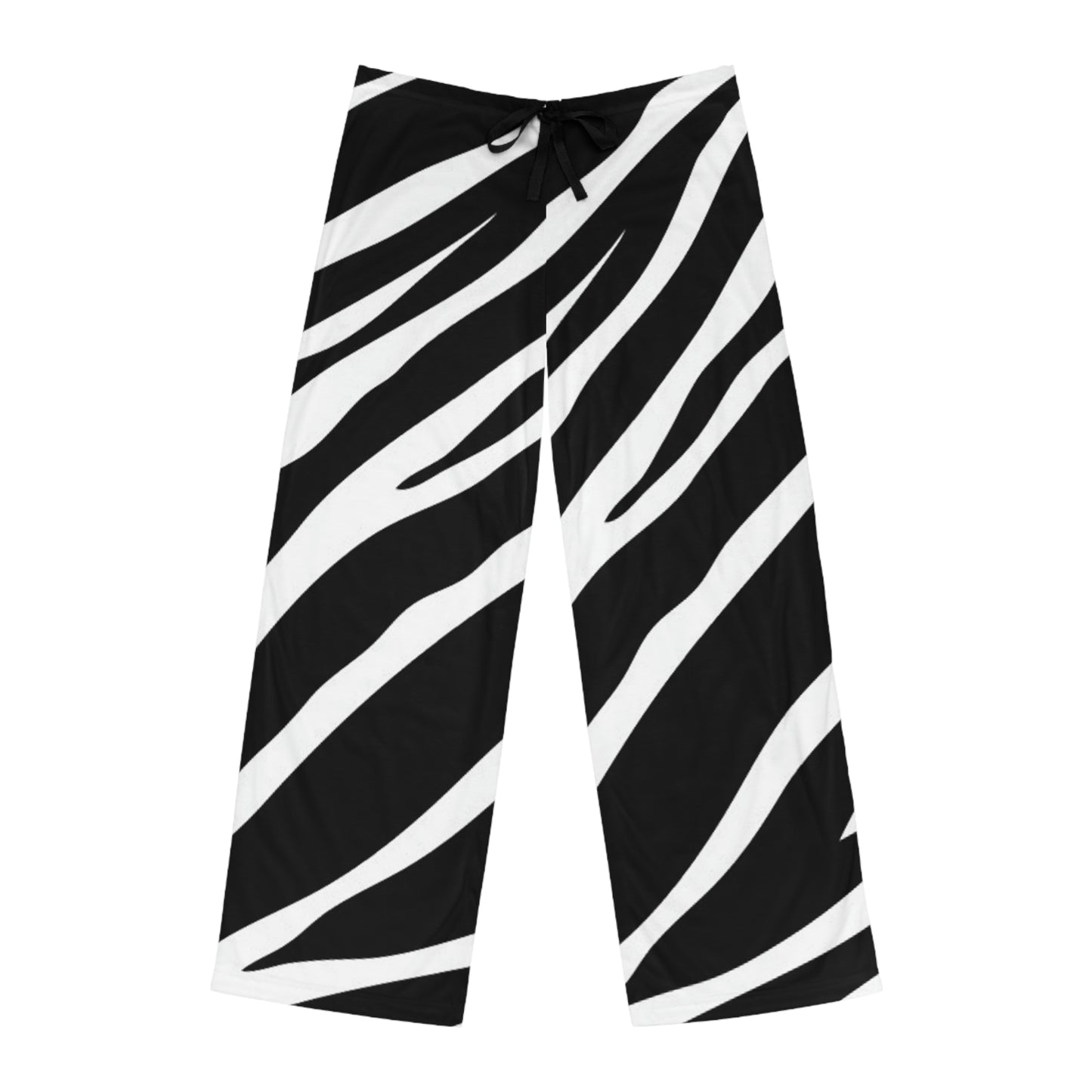 Zebra Print Men's Pajama Pants (AOP)