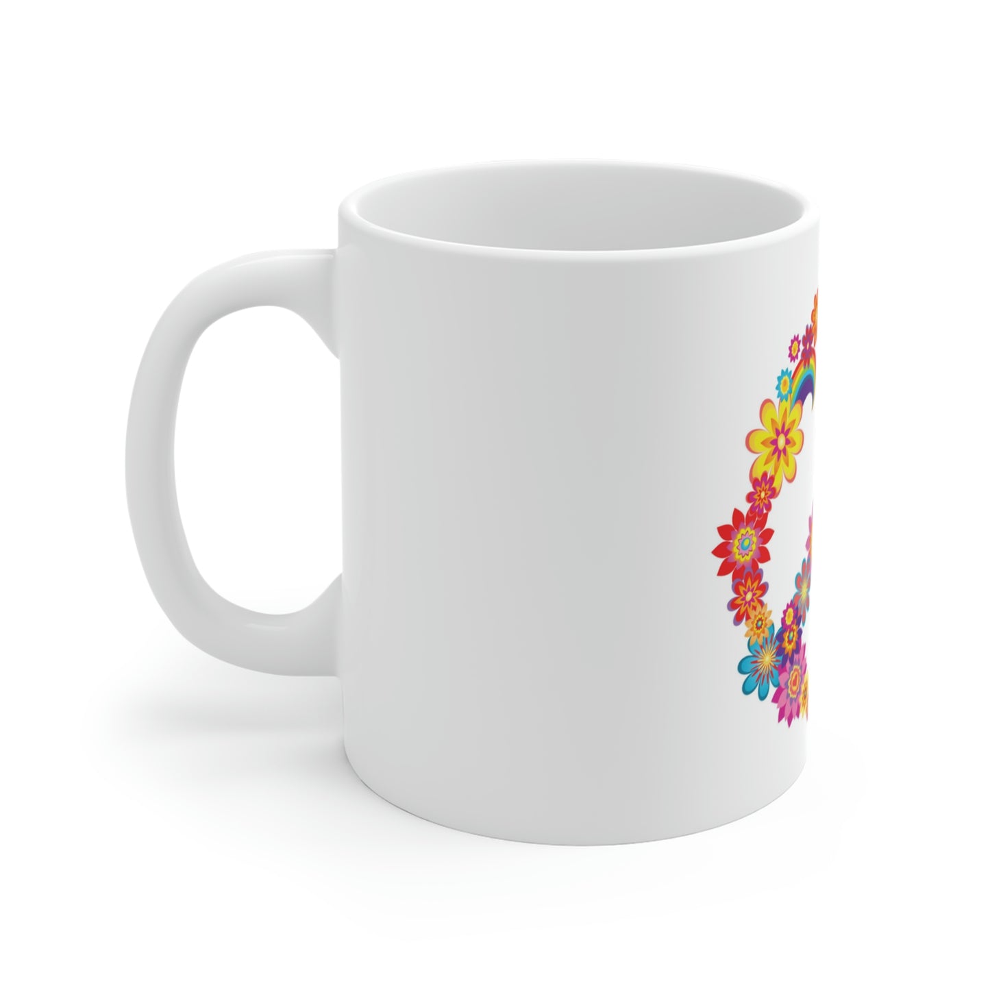 Peace and Flowers Mug 11oz