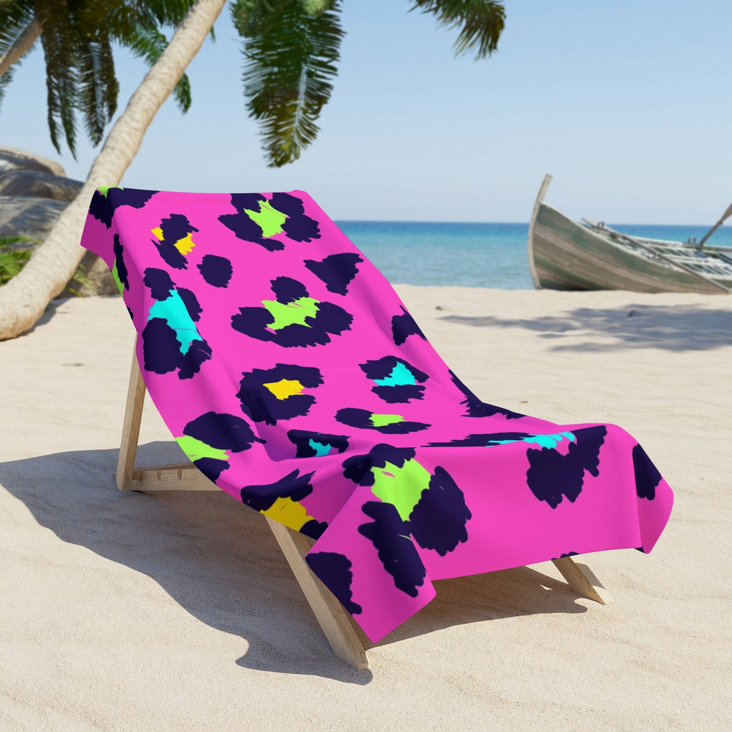 African Print Beach Towel