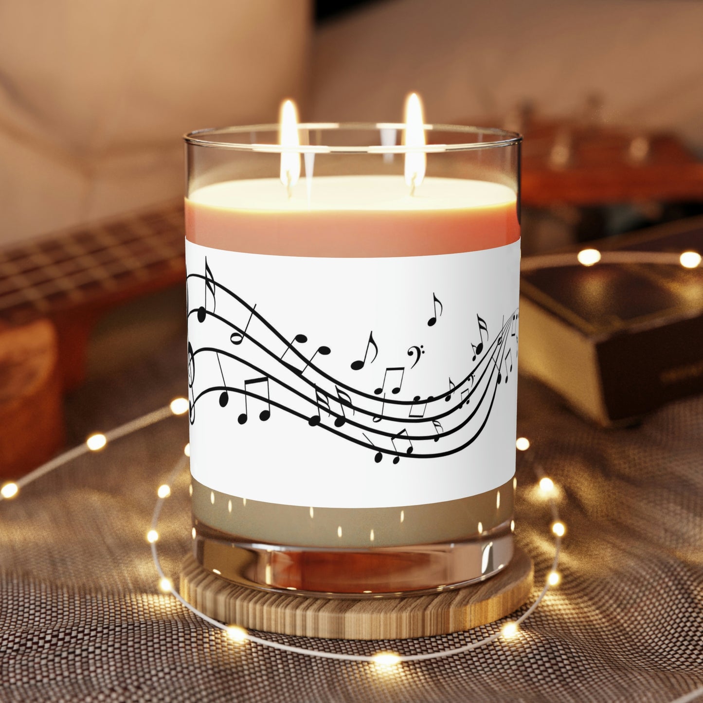 Music Lovers Scented Candle - Full Glass, 11oz