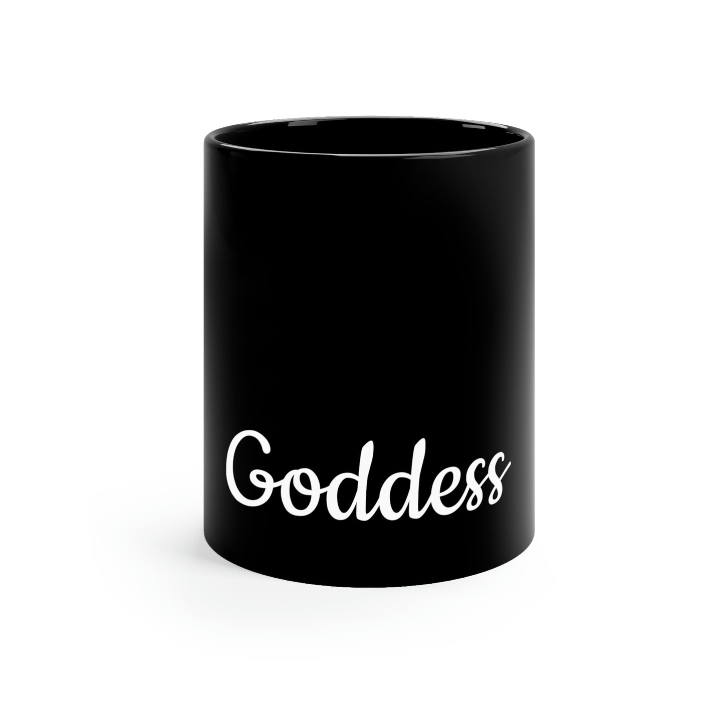 Goddess Tea Cup 11oz Black Mug