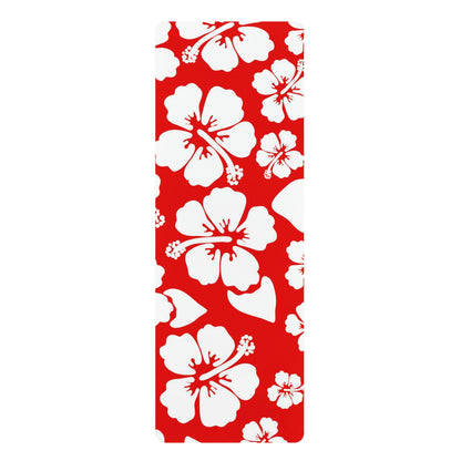 Hawaiian Print Rubber Yoga Mat