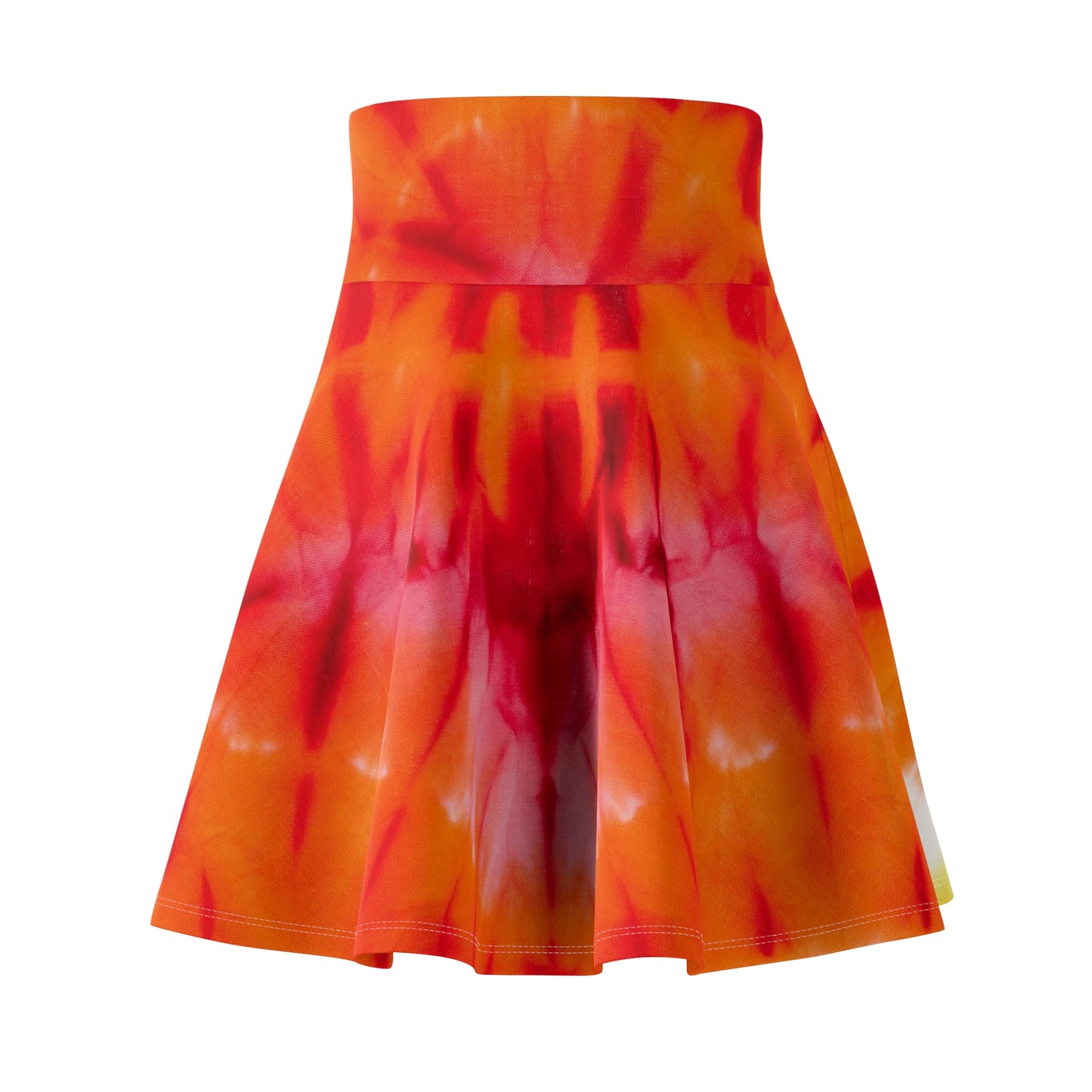 Tie Dye Heart Women's Skater Skirt (AOP)